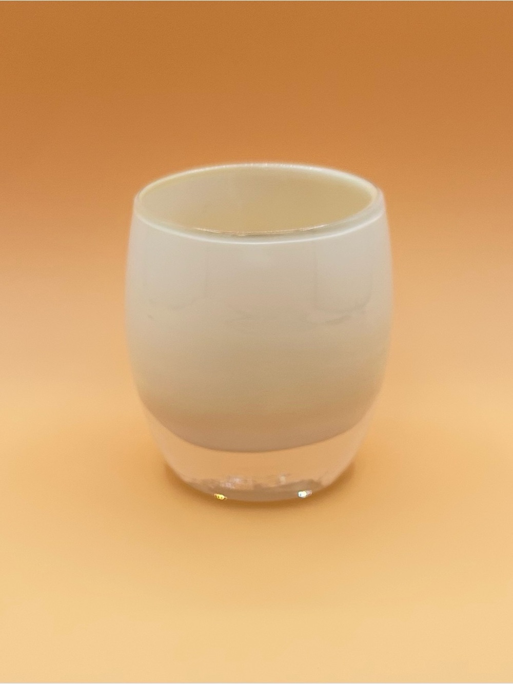 Glassy Baby Votive Candle Holder Pre-Triskelion Cream Color